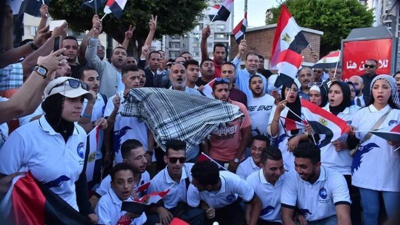 جانب من المظاهرات