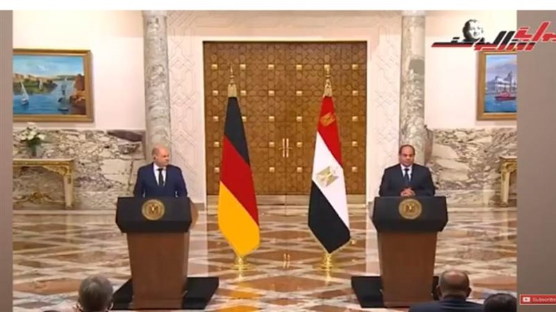 الرئيس السيسي والمستشار