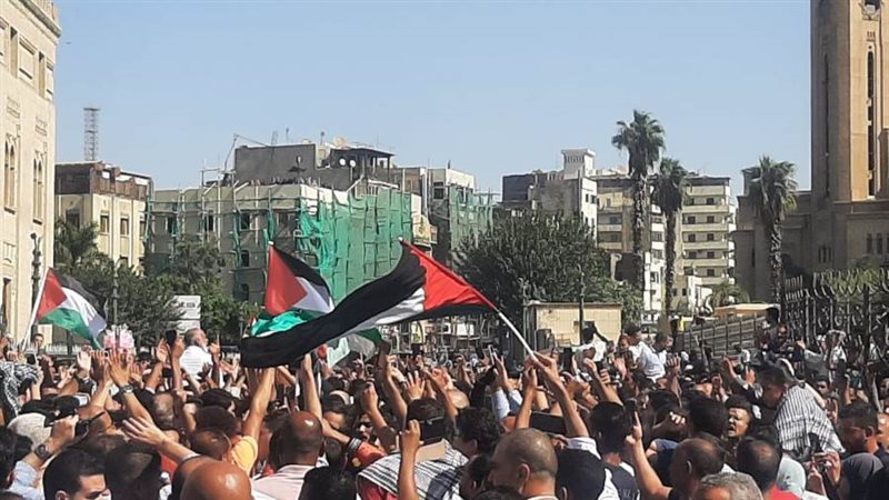 جانب من مظاهرات دعم