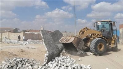 إزالة 22 حالة تعدٍ على الأراضي الزراعية وأملاك الدولة بالبحيرة 