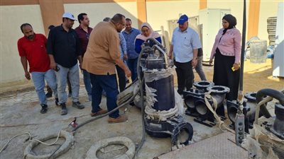 رئيس مياه سوهاج يتفقد مشروع صرف صحي وخط السيب ومحطة المعالجة الثلاثية بالكولا