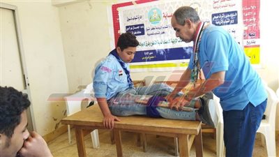 دورة تدريبية عن الإسعافات الأولية لفرق الجوالة بمركز شباب النوايجة بكفر الشيخ