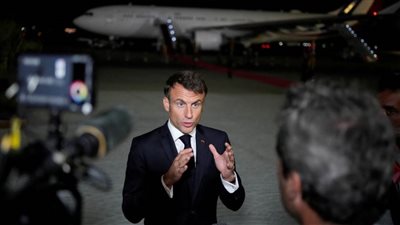 عاجل..ماكرون: العملية البرية لا تضمن حماية 