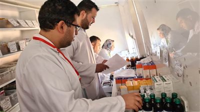 الكشف على ١٣١٧ مواطنا في قافلة طبية مجانية بقرية الحدين بالبحيرة