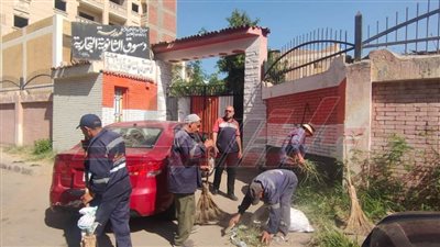 حملات نظافة رفع الإشغالات ومراجعة صفايات الأمطار