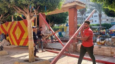 رفع الإشغالات عقب انتهاء المولد الإبراهيمي بكفر الشيخ