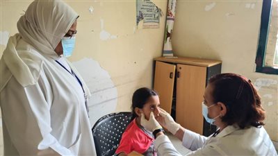 الكشف على ١٣٨٤ مواطنًا في قافلة طبية بقرية عزب بسنتواى بالبحيرة