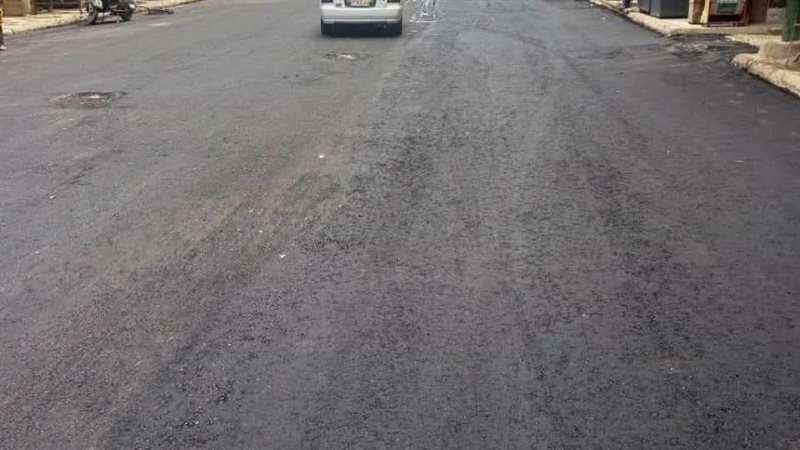 رصف شوارع بالمنيا