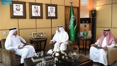 سفير المملكة لدى مصر يستقبل نظيره القطري