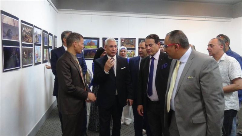 معرض بجامعة المنيا