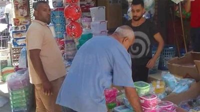 حملات مكثفة لإزالة الاشغالات بمركزي بني مزار والمنيا