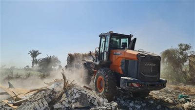 إزالة 107 حالات تعدٍ على الأراضي الزراعية ببني سويف