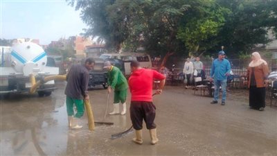 شفط مياه الأمطار ورفع درجة الاستعداد لموسم الشتاء بالمنوفية
