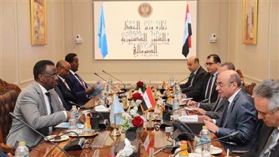 وزير العدل يستقبل نظيره الصومالي والنائب العام لجمهورية الصومال