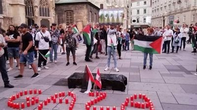 وقفة تضامنية جديدة داعمة لصمود غزة في النمسا