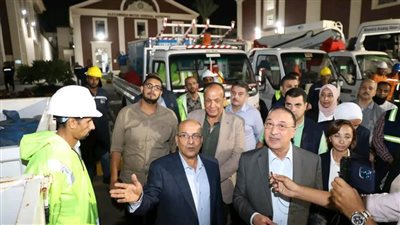 محافظ الإسكندرية يتفقد مدى جاهزية معدات المياه لمواجهة الأزمات