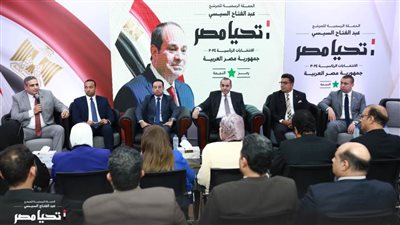 الحملة الرسمية للمرشح عبدالفتاح السيسي تستقبل وفدًا من المثقفين والكتاب والفنانين