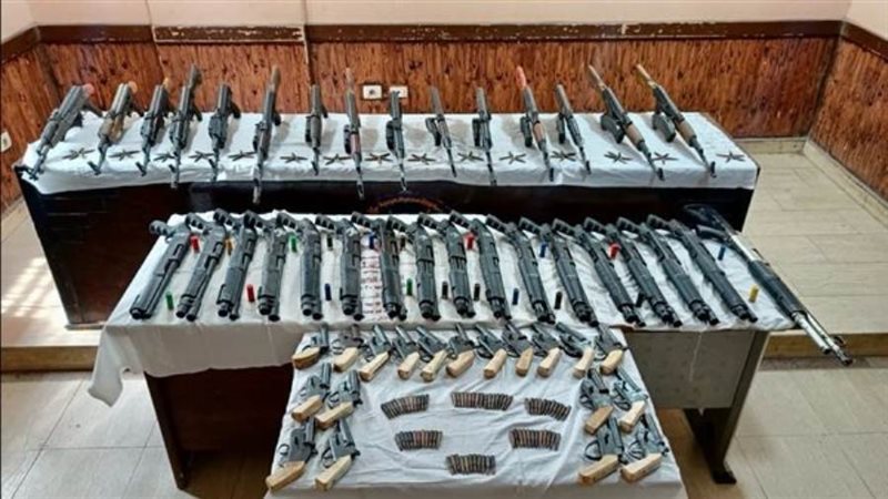 أسلحة مضبوطة