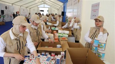 قافلة بيت الزكاة والصدقات وصندوق تحيا مصر «نتشارك من أجل الإنسانية» لإغاثة غزة