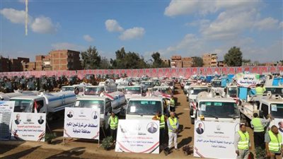 بإجمالي 800 معدة.. محافظ المنوفية يتفقد اصطفاف المركبات