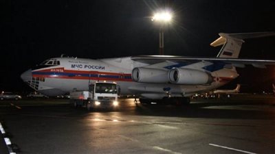 إقلاع طائرة من القاهرة تقل 120 روسيًا تم إجلاؤهم من غزة إلى موسكو