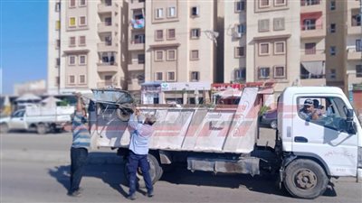 رفع الإشغالات ومتابعة حركة نقل الركاب بمراكز ومدن كفر الشيخ