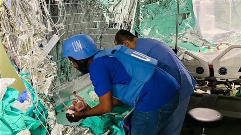 إجلاء الرضع بغزة