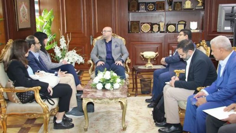 لقاء محافظ بنى سويف