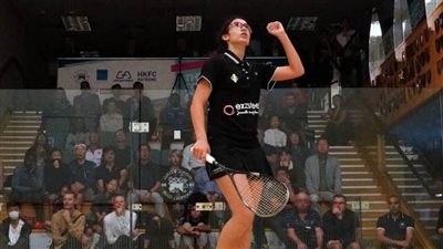 أمينة عرفي تحصد المركز الثاني ببطولة نادي هونج كونج للاسكواش