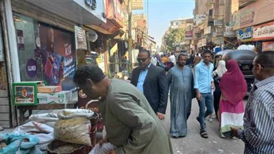 تحرير 170 محضرًا مخالفًا خلال حملة مكبرة لرفع الإشغالات بالمنيا