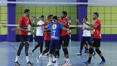 رجال طائرة الأهلي يفوز على الترسانة في الدوري