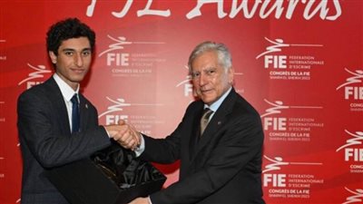 مصطفى طاحون يفوز بجائزة اللعب النظيف من الاتحاد الدولي للسلاح