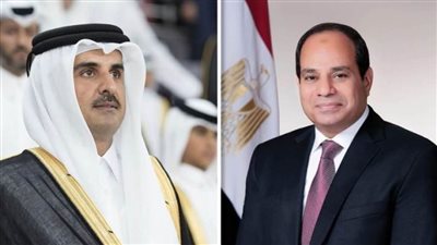 عاجل.. الرئيس السيسي يشكر أمير قطر على جهوده مع الجهود المصرية لإتمام الهدنة بغزة