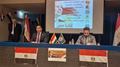 حماة الوطن ينظم مؤتمرًا حاشدًا بإيطاليا لدعم المرشح الرئاسي عبد الفتاح السيسي