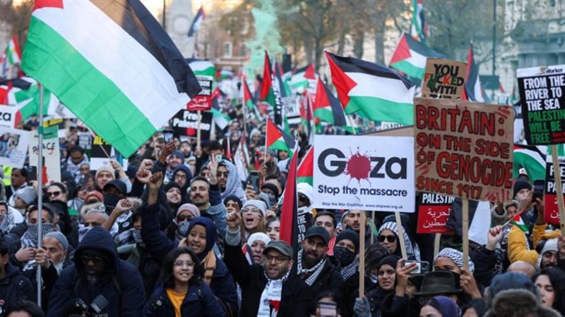 مظاهرة في لندن دعما