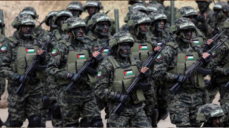 مقاتلو حماس في تدريبات