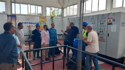 رئيس مياه سوهاج يتفقد محطات الشرب والصرف بجهينة