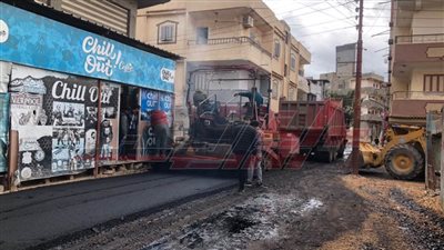 بتكلفة 6.5 مليون جنيه .. رصف شارع 