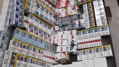 حملة مسائية لتموين وسط الإسكندرية على أسواق السجائر 