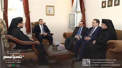 حملة المرشح الرئاسي عبد الفتاح السيسي تزور الكنيسة الكاثوليكية