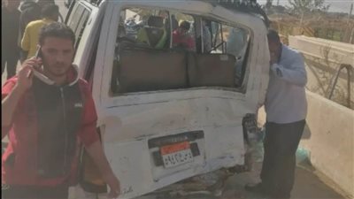 إصابة شخص في حادث تصادم على طريق جمصة بالدقهلية