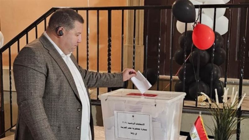 خلال التصويت في الانتخابات