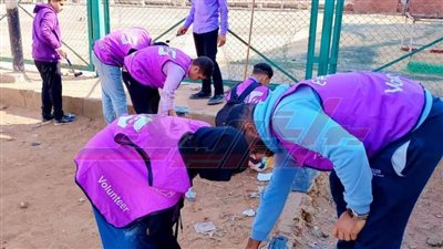 شباب كفر الشيخ يزرعون الأشجار ويجملون الحوائط 