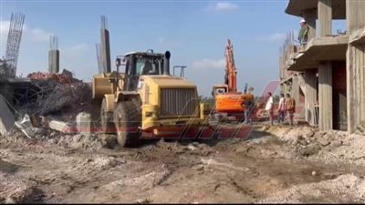 إزالة التعديات علي الأراضى الزراعية وأملاك الدولة بكفر الشيخ