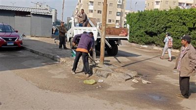 تأمين وزرع أعمدة إنارة بحي الزهور استجابة لشكوى أحد المواطنين