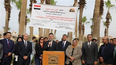 100 لوحة فنية تجسد إنجازات الجمهورية الجديدة بمدينة الثقافة والعلوم 