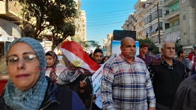 للحث على المشاركة في الانتخابات.. مسيرات حاشدة بشوارع كفر الشيخ