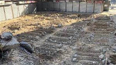 ساحة في سوق مخيم جباليا تتحول إلى مقبرة جماعية