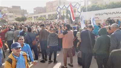 حشود كبيرة لأبناء ديروط وقراها للجان الانتخابات بأسيوط 
