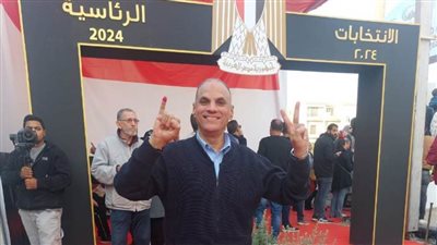 خالد خيري يدلي بصوته في الانتخابات الرئاسية